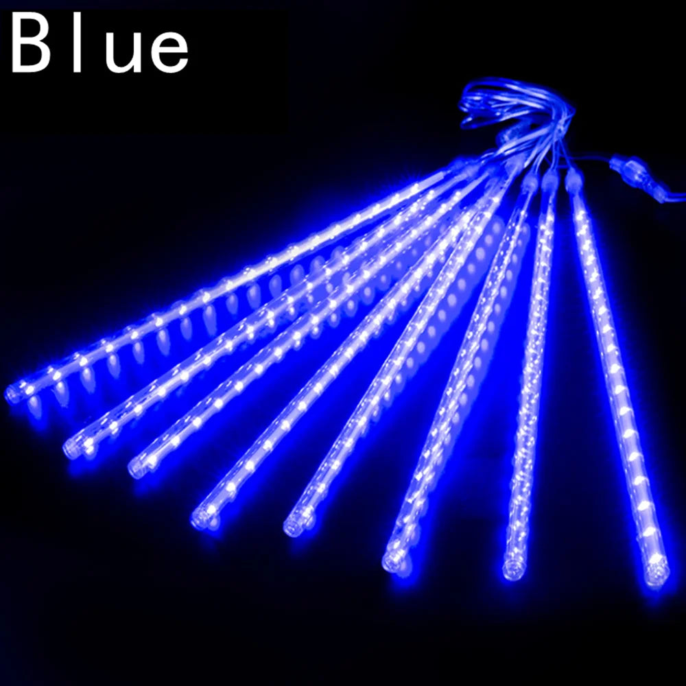 Led Tube String Light Christmas Garland Outdoor Decor Fairy Light Holiday