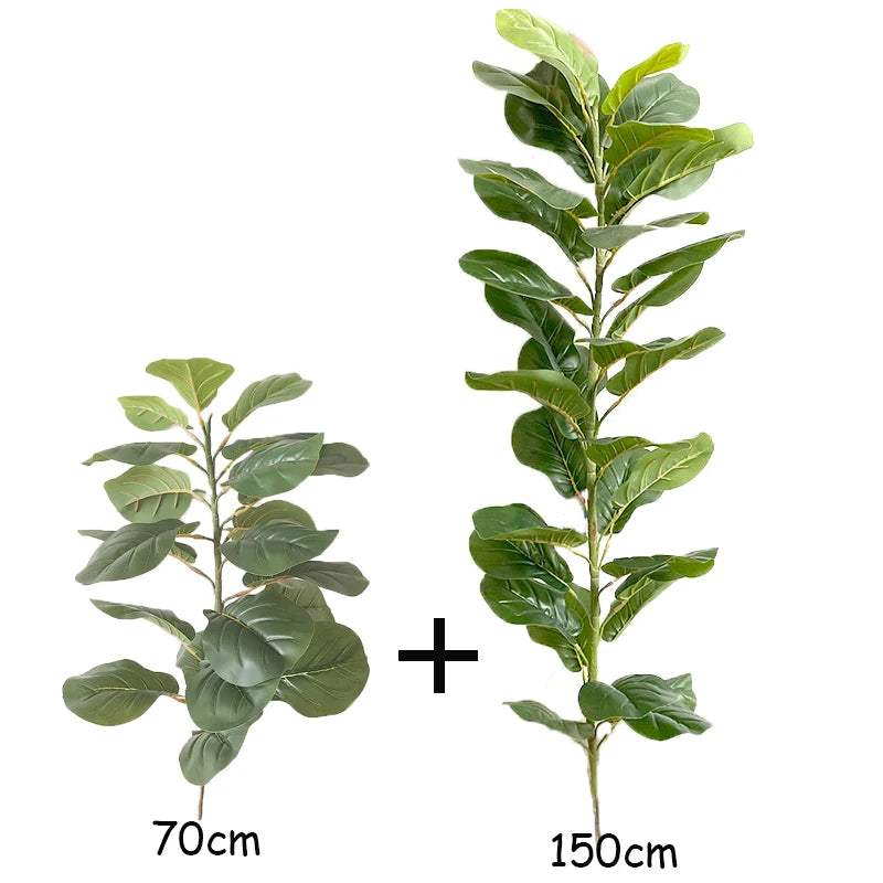 59in Large Artificial Ficus Tree Tropical Plants Green Palm Leafe's Big Monstera Tree Branch