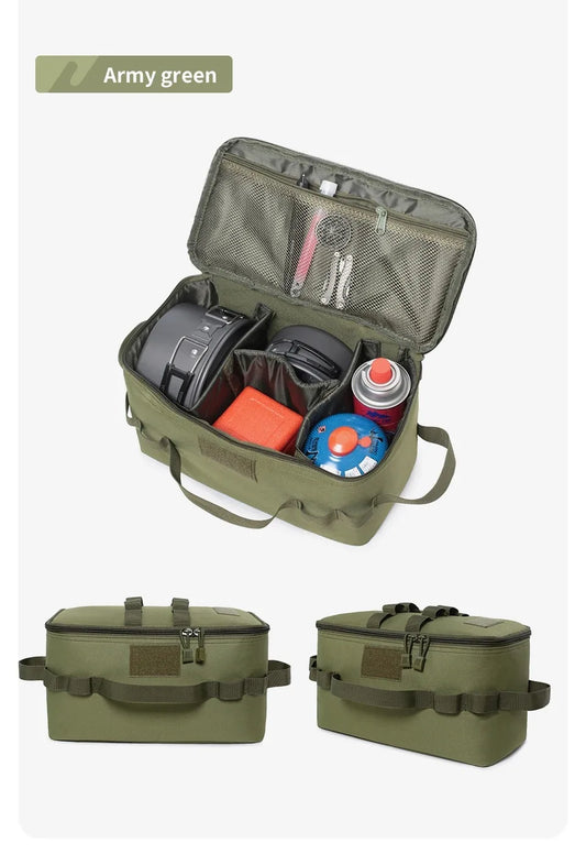 Outdoor Camping Gas Tank Storage Bag Large Capacity Picnic Cookware Utensils Kit Bag