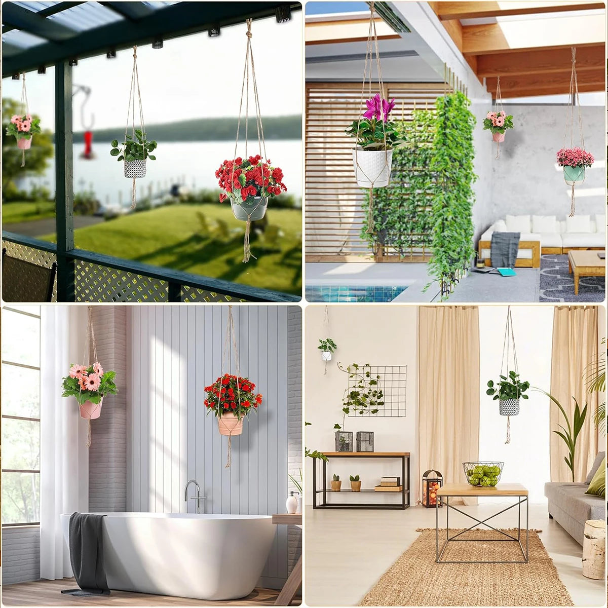 1PCS  Decorative Hanging Flowerpot Baskets