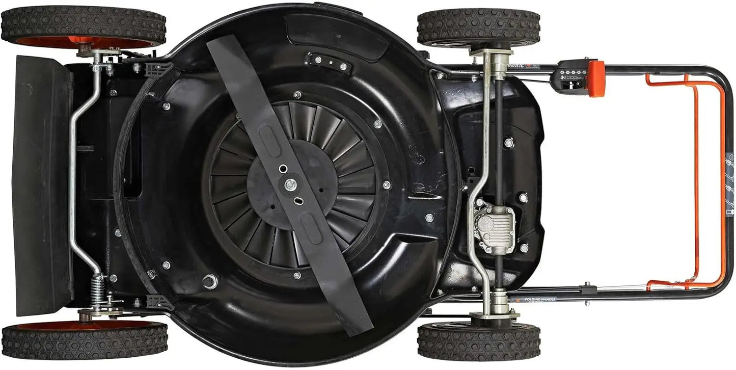 22 in. 201cc Select PACE 6 Speed CVT High Wheel FWD 3-in-1 Gas Walk Behind Self Propelled Lawn Mower, Black (YG2860)