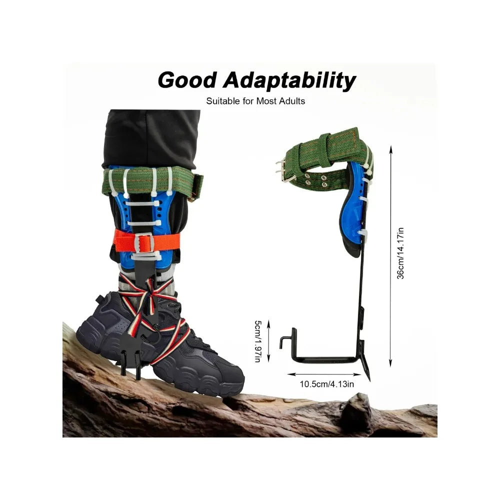Climbing Tree Shoes Enhanced Stainless Steel Spikes Tree Climbing with Safety Belt and Rope