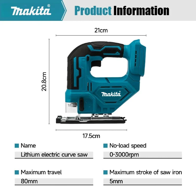 Makita DJV182 Cordless Jigsaw:18V,300W,0-2700rpm