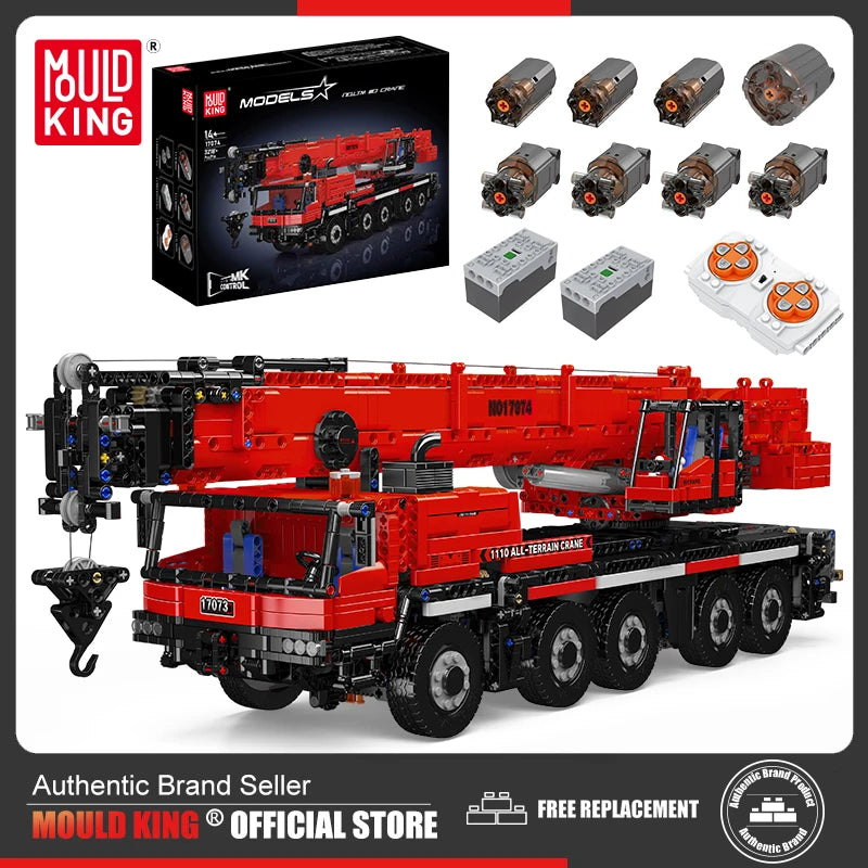 Remote Control LTM 1110 Crane Building Block Assembly.