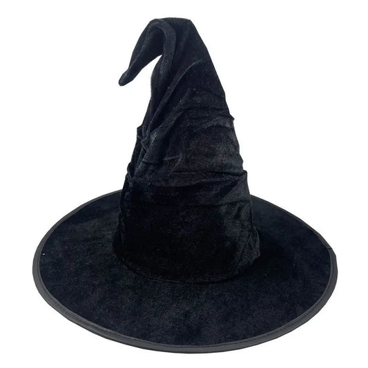 Large Black Wicked Witch Hat for Women,Halloween Witch Cap Cosplay Costume Accessory for Party Favor