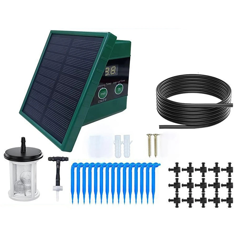 Solar Automatic Drip Irrigation System Timed Drip Hose Watering Device