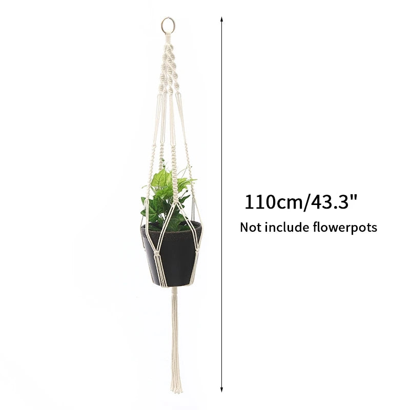 Plant Hanging Basket Handmade Macrame