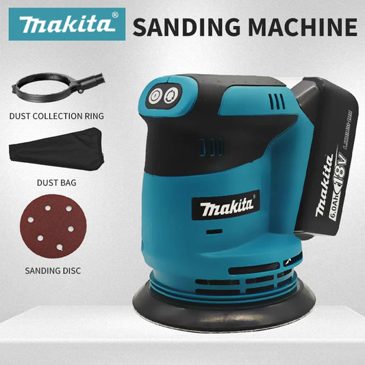 Makita Cordless 18V Rechargeable Random Orbital Disc Sander