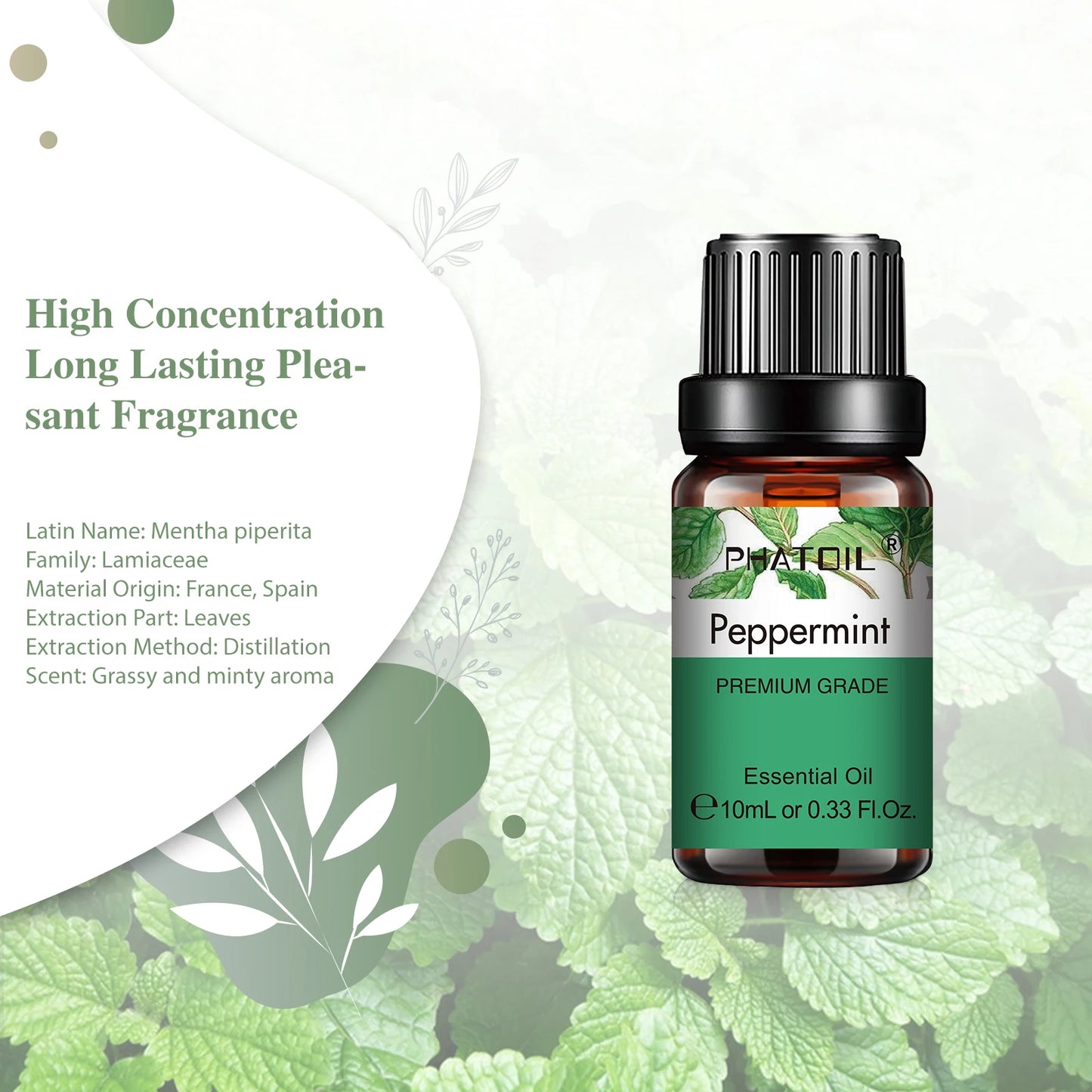 PHATOIL Natural Plant Essential Oil 10ml for Diffusers