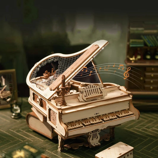 AMK81 Magic Piano 3D Mechanical Music Box Wooden Puzzle Adult