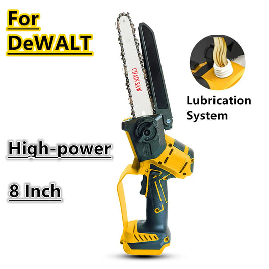 For DeWALT 20V Battery Brushless Chain Saw 8 Inch High-power Electric Chainsaw