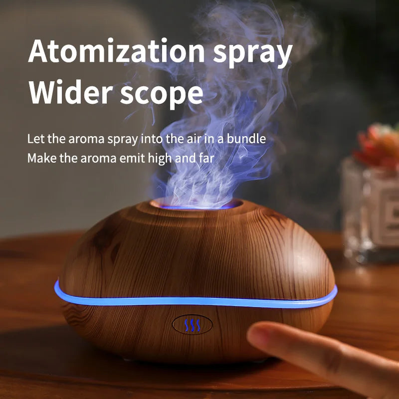Aroma Humidifier flame Can Add Essential Oil  Air Humidifier Equipped with colorful lighting function