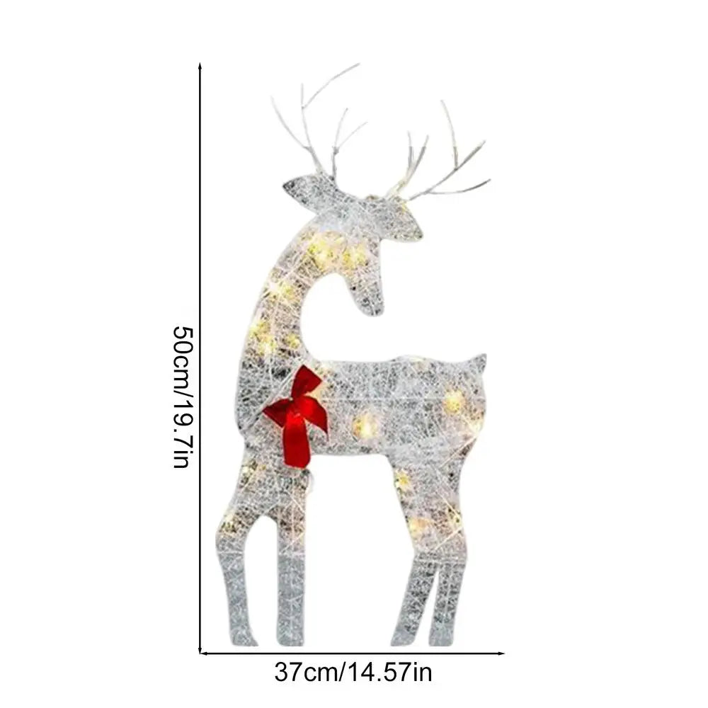 Lighted Deer Yard Decoration Waterproof Festive Decor Christmas Deer