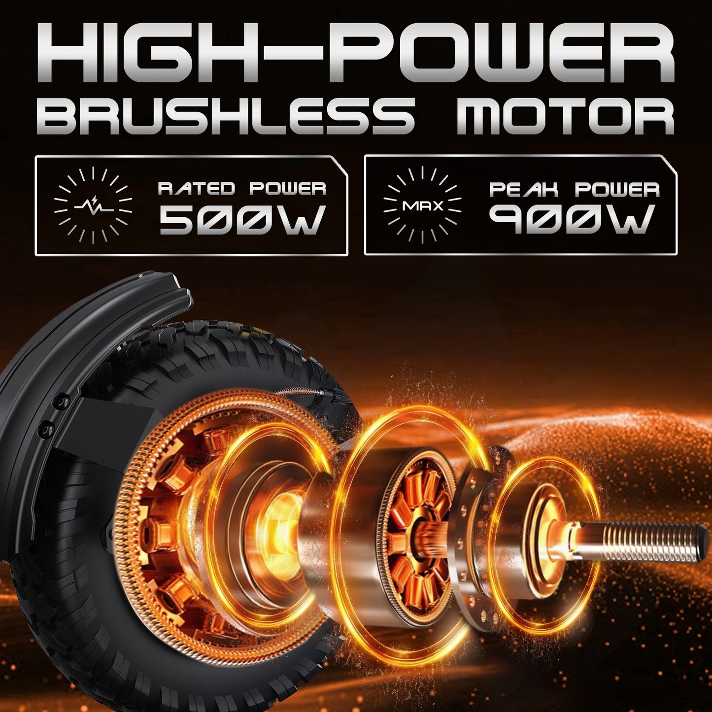 900W Electric Scooter 48V 13.5AH/18AH Battery Range 28-37Miles 11" Off-Road Tires