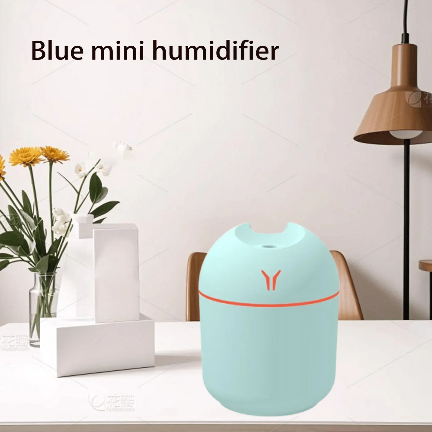 Compact USB Aroma Diffuser & Humidifier with LED Night Light