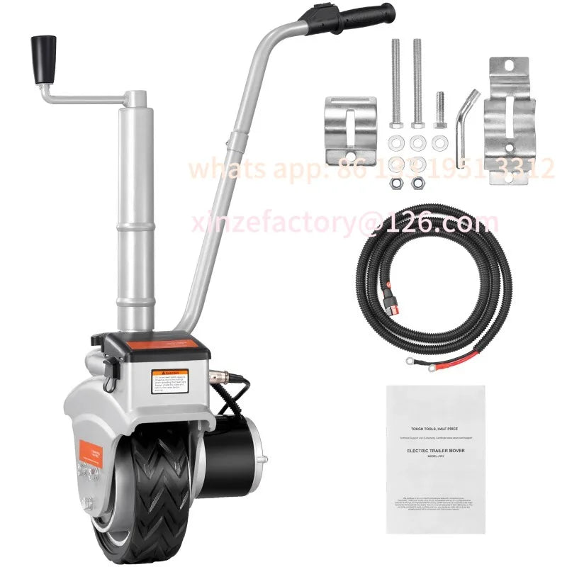 Trailer Dolly 12V Trailer Jockey Wheel with 22 ft/min Speed & Adjustable Height for Moving