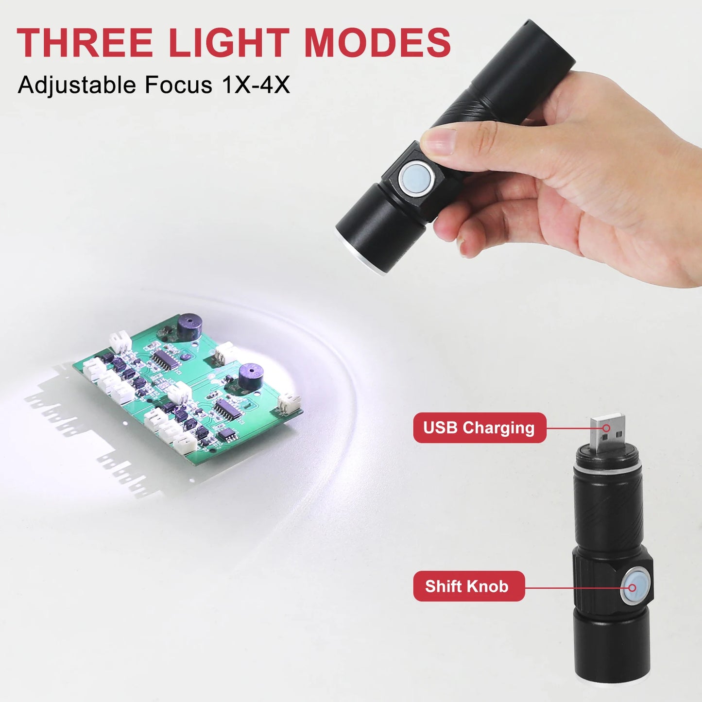 Toolour Helping Hand Soldering Third Hands with 6 Flexible Arms LED Flashlight Magnifying Glass Welding Smoke Exhaust Fan