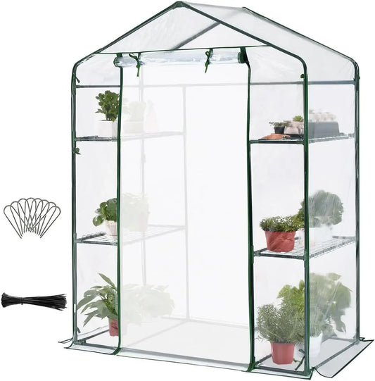 Large Outdoor Greenhouse For Gardening Metal Frame Easy Assembly