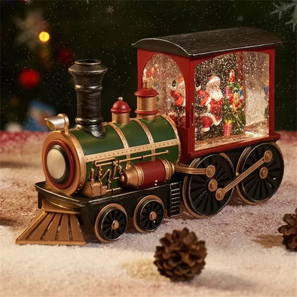 2025 Christmas Gift Train Crystal Ball Ornament