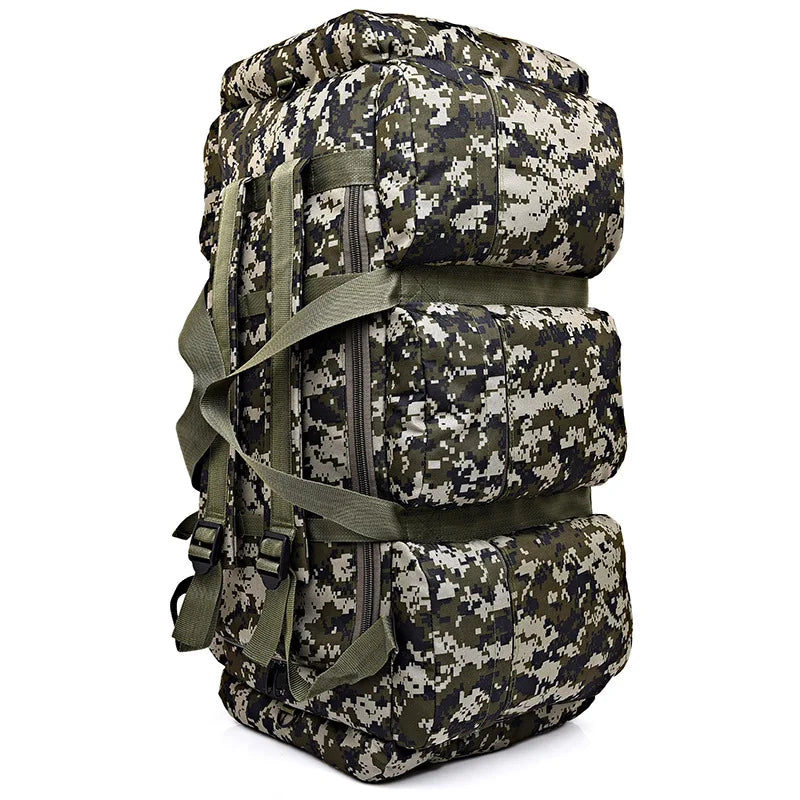 Outdoor 90L Men Tactical Luggage Bag Super Capacity Mountaineering Waterproof.