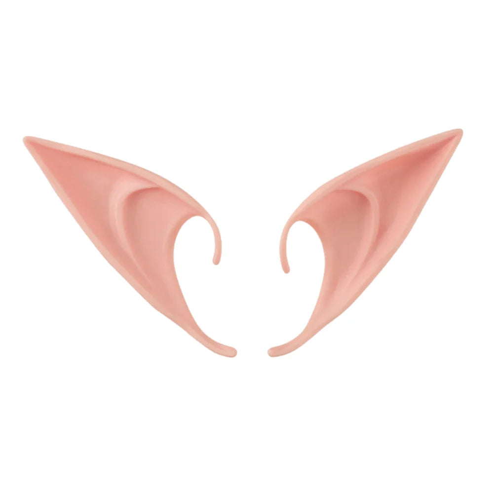 12-1pair Halloween Angel Elf Ears Soft Latex Fake Ears Fairy Vampire Costume Halloween