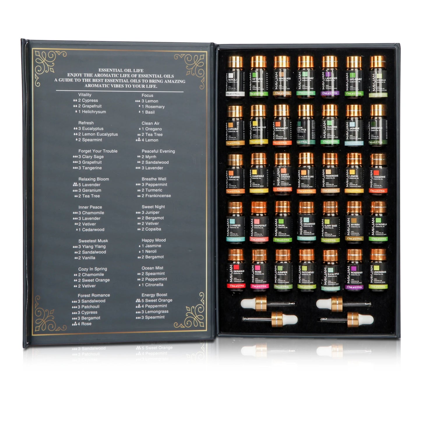 MAYJAM 35 Bottles Essential Oils Set For Humidifier