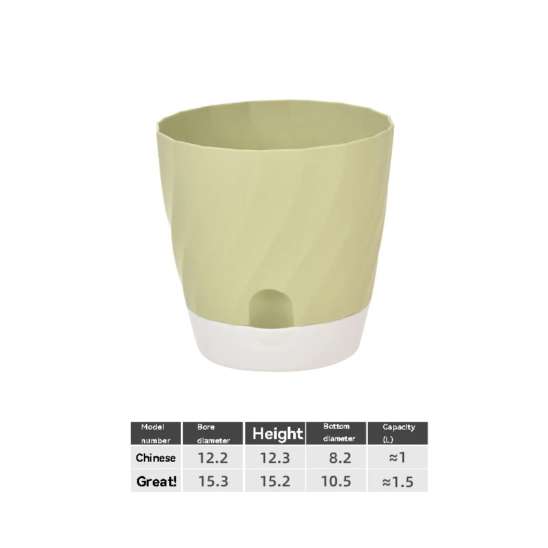 Plastic Flower Pots for Balcony, Simple and Breathable, High-end Planting, Home