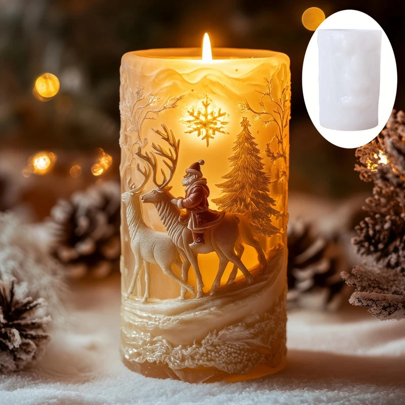 Christmas House Fragrance Candle Silicone Mold