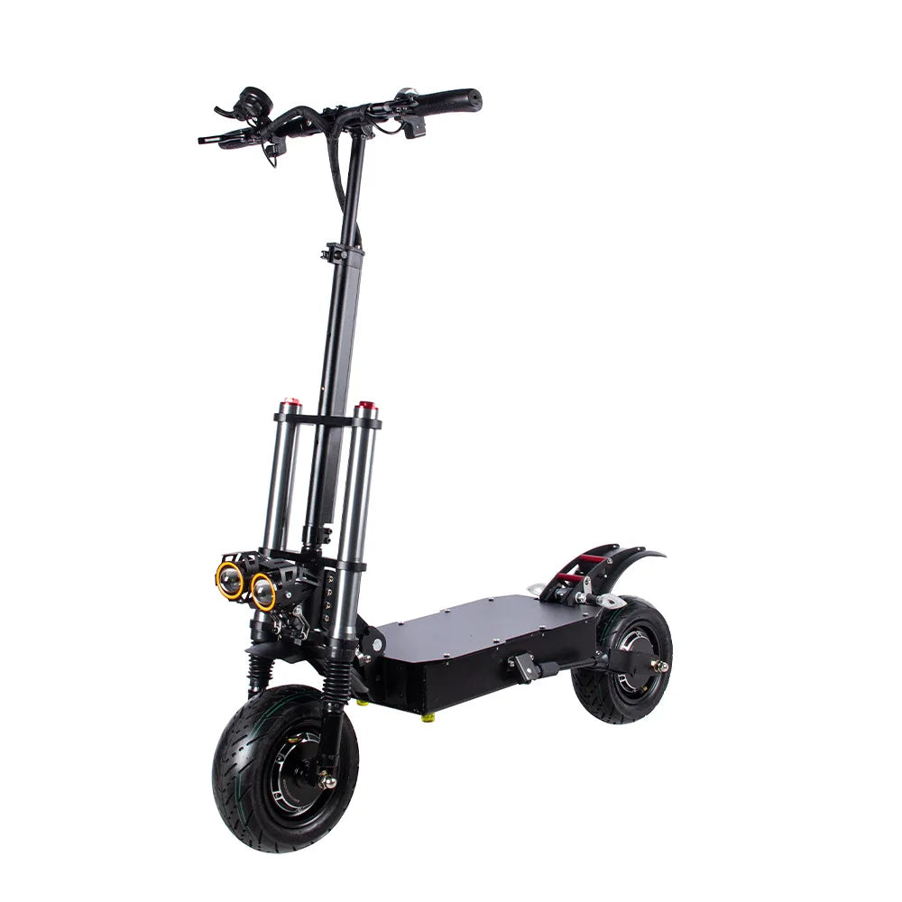 E5B 6000W Dual Motor Electric Scooter 60V 35Ah Battery 80KM/H High Speed 11 Inch Off Road Tires Dual Hydraulic Brakes