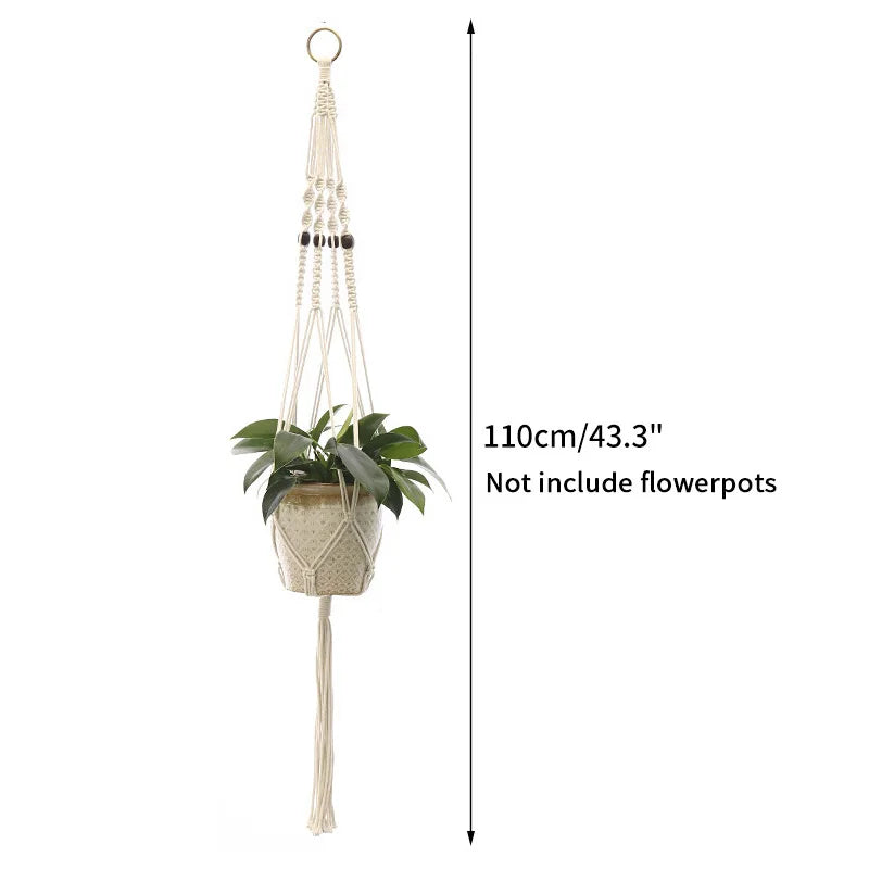 Plant Hanging Basket Handmade Macrame
