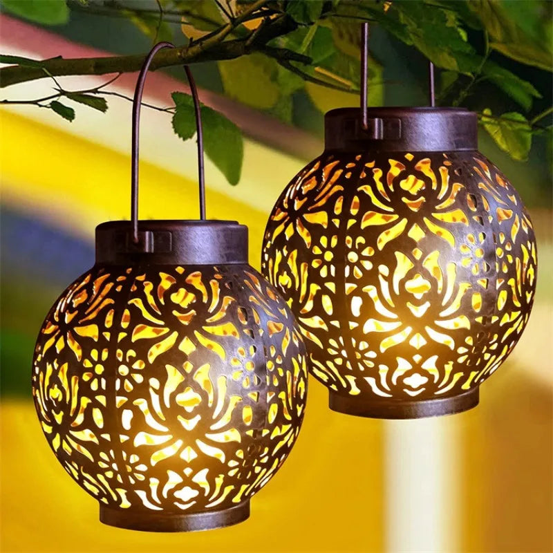 Solar Powered Pattern Lighted Ornaments