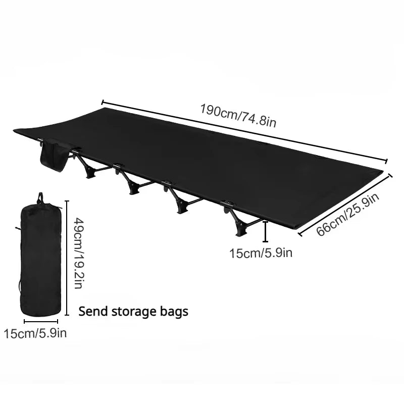 WESTTUNE Camping Cot Outdoor Ultralight Compact Tent Bed Sleeping Cot