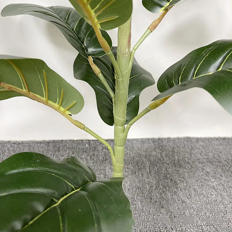 59in Large Artificial Ficus Tree Tropical Plants Green Palm Leafe's Big Monstera Tree Branch