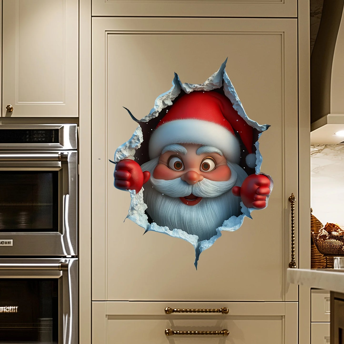 1pc Christmas Santa Wall Stickers PVC