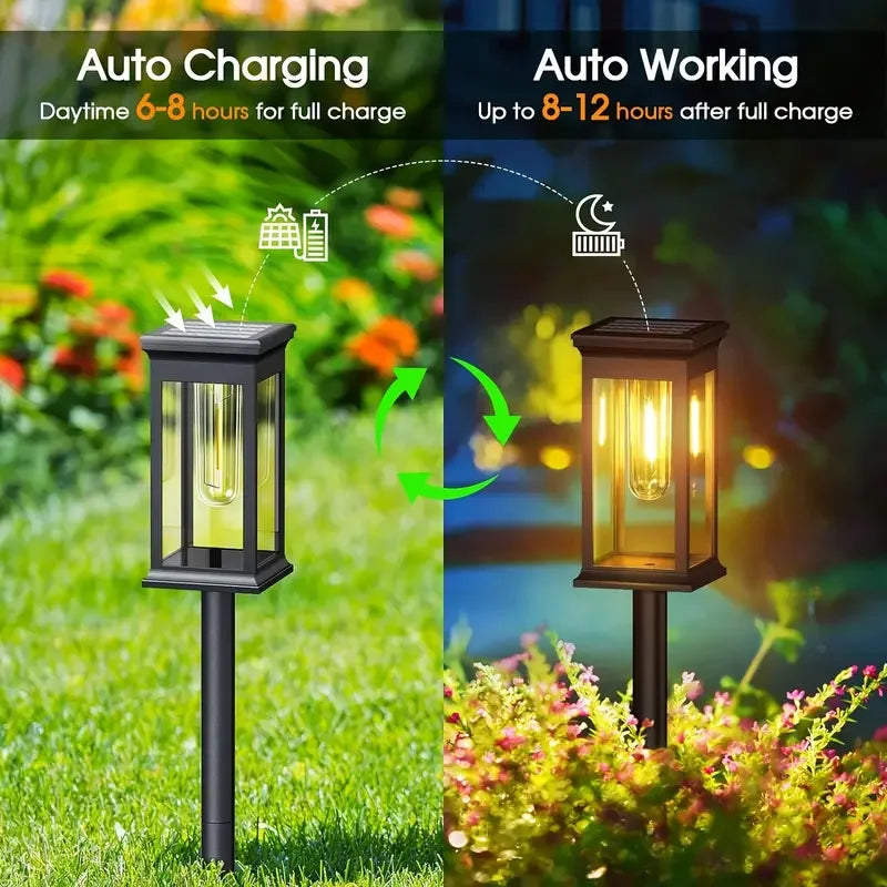 Outdoor Solar Powered Pathway and Garden Lights.
