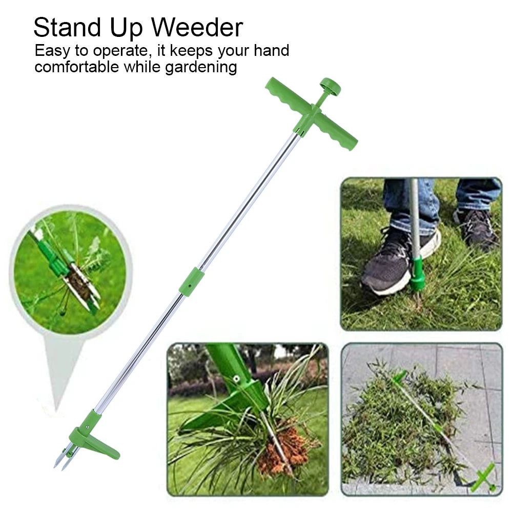 Garden Tools Portable  Puller Stand Up er Long Handle Garden Lawn Root Killer Remover Tool