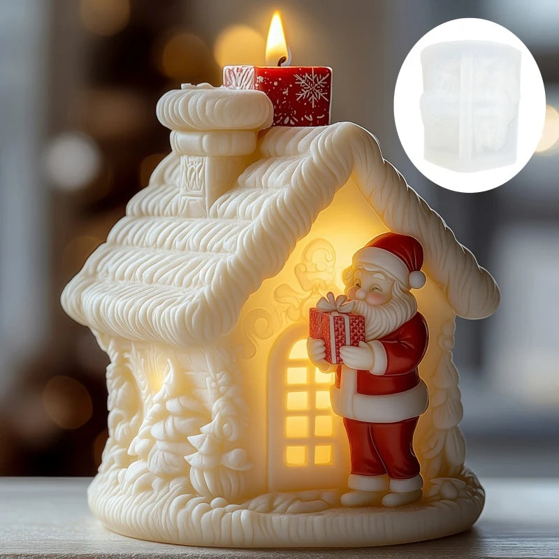Christmas House Fragrance Candle Silicone Mold