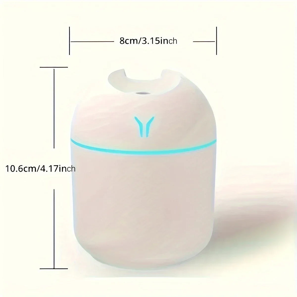 Compact USB Aroma Diffuser & Humidifier with LED Night Light
