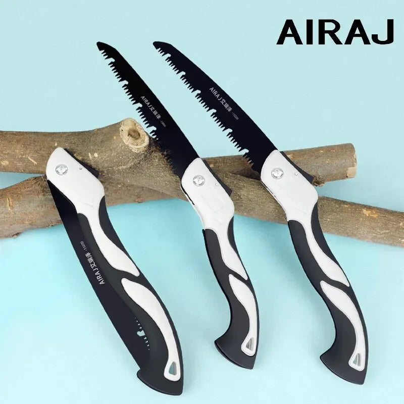 AIRAJ Woodworking Folding Saw Multifunction Cutting Wood Sharp Hand held Quick Saw.