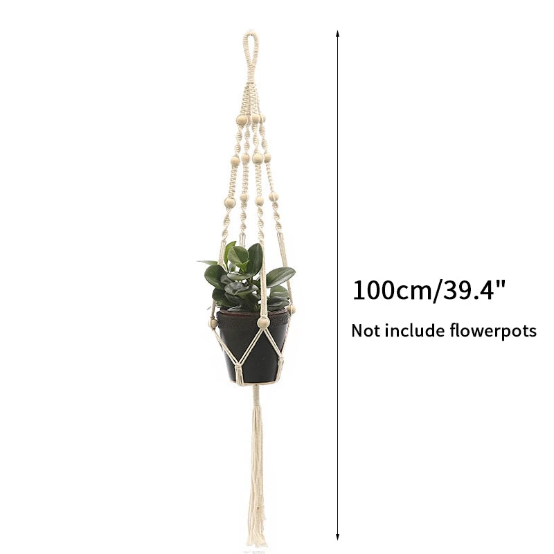 Plant Hanging Basket Handmade Macrame