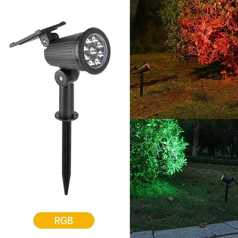 Solar Spotlights, Outdoor IP65 Waterproof, Spot Lights, Adjustable Brightness