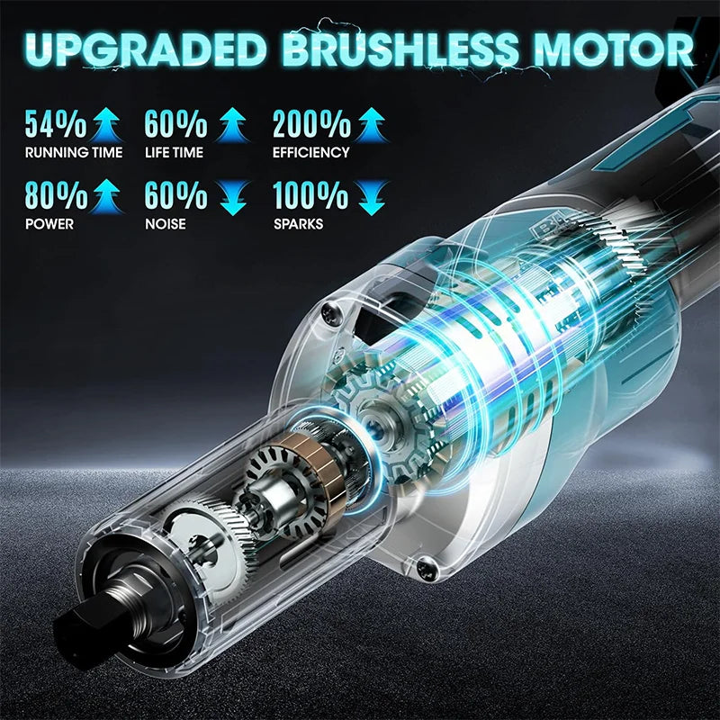 Makita Brushless Die Grinder 4-Speed Polishing Rotary Engraving Tool