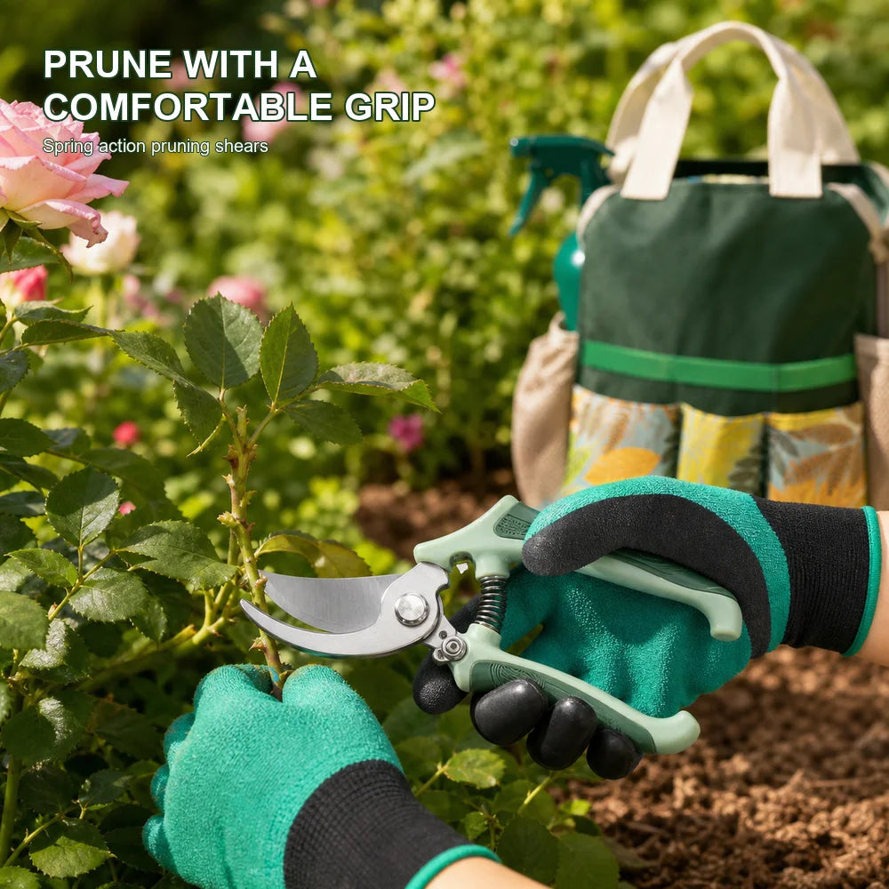 16-Piece Garden Tool Set with Tote Bag & Gloves | Aluminum Alloy