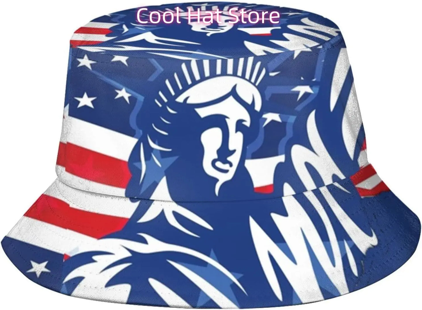 American Flag Fisherman Hat Independence Day 4th of July Sun Hat