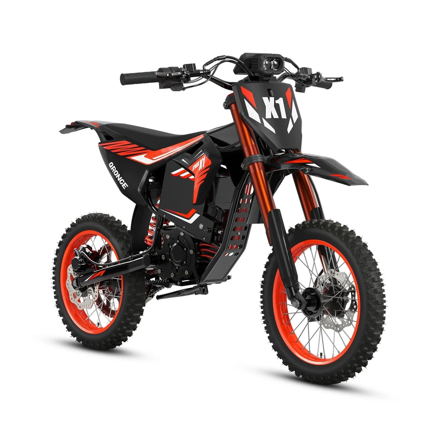 Electric Dirt Bike for Adults Teens 4500W Peak 60V 28.8Ah Battery Up to 60 Miles 50MPH Electric Motorcycle 14"/12" Fat Tire Mountain Off Road E-Bike