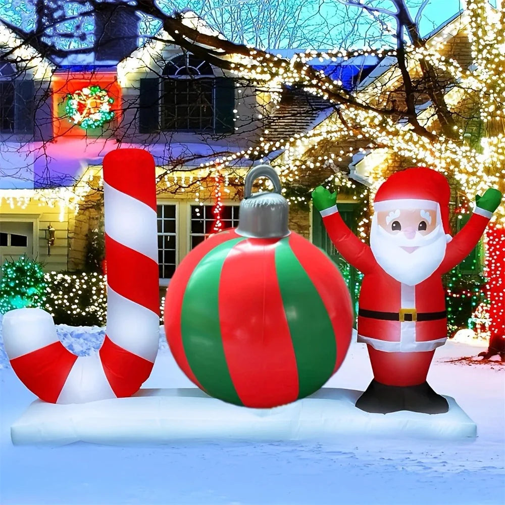 55CM Christmas Inflatable  PVC Giant Christmas Tree Decorations Large Balls Courtyard Ornaments