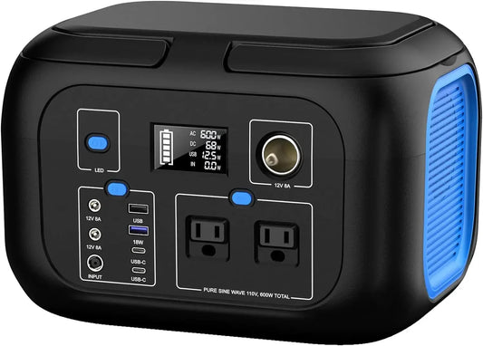 Solar Generator Lithium Battery Portable Generator Fast Charging 600W Power Bnk296Wh