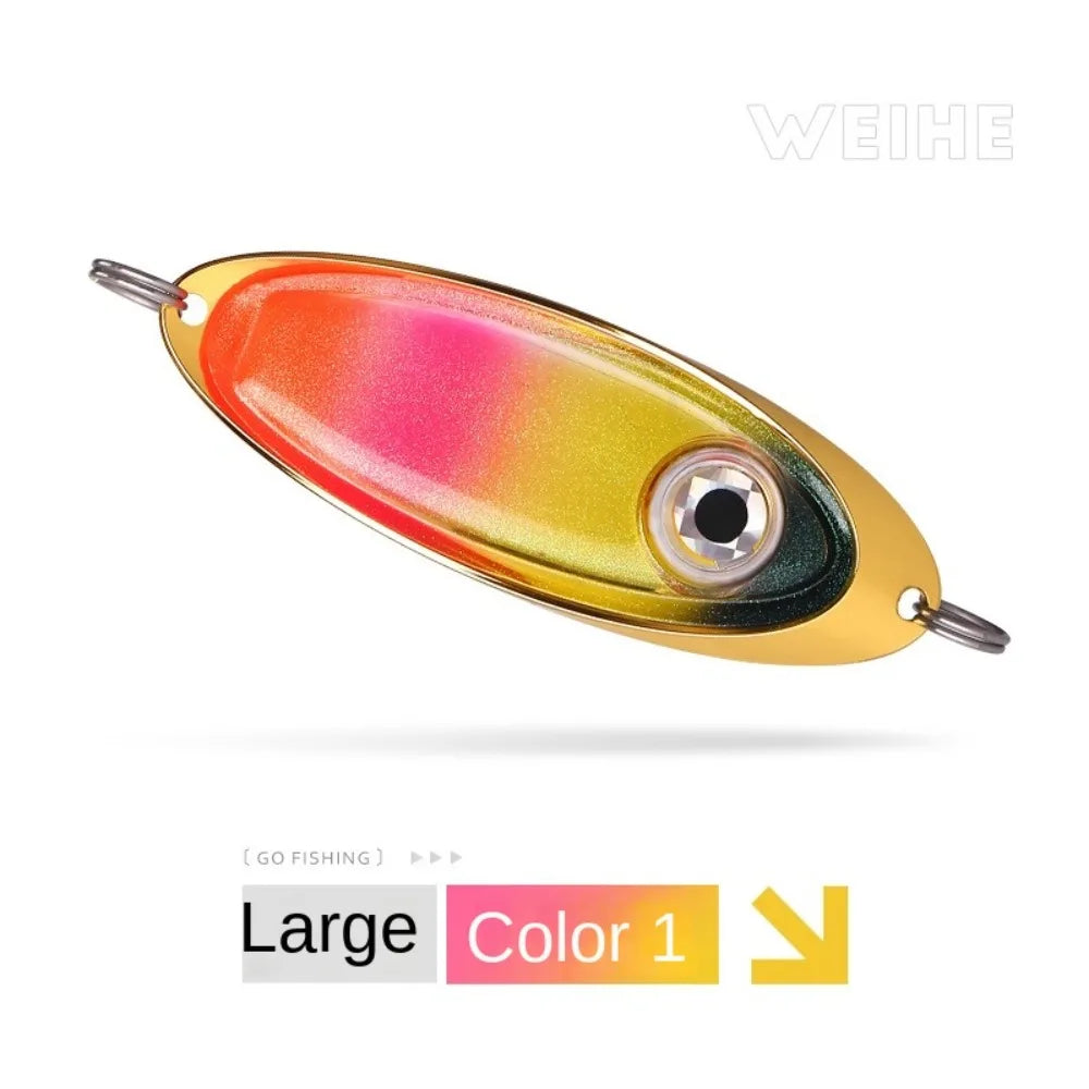 LED Deep Drop Underwater Flash Fluorescent Eye Shape Fishing Squid for Night Fishing