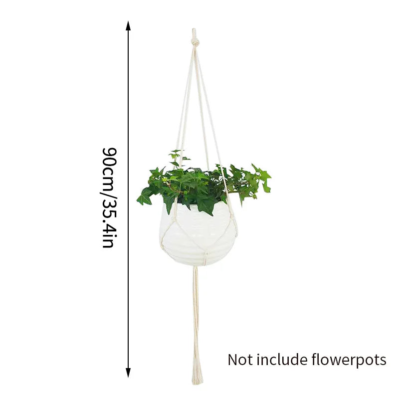 Plant Hanging Basket Handmade Macrame
