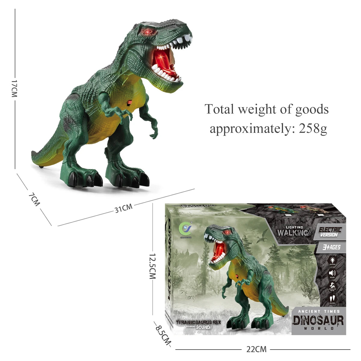 Remote Control Dinosaur Simulated Tyrannosaurus Rex Dinosaur Electronic Walking Robot
